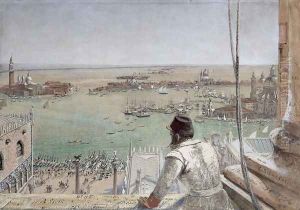 The Basin of San Marco from the Campanile, Venice, 1862 by William Bell Scott