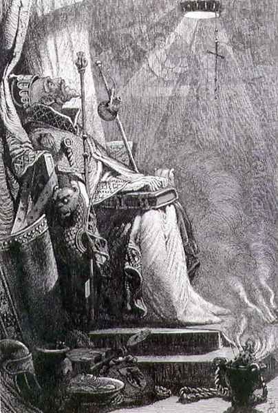 The Emperor Charlemagne in his Tomb - view 1