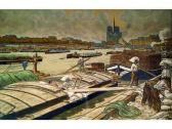 Notre-dame Vue Du Quai D'austerlitz. 1900. - view 1