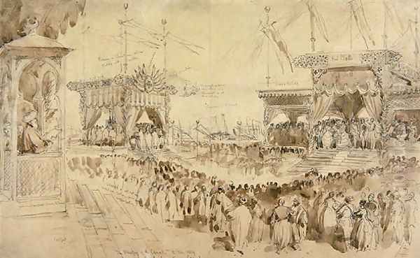 The Blessing of the Suez Canal, 1869 - view 1