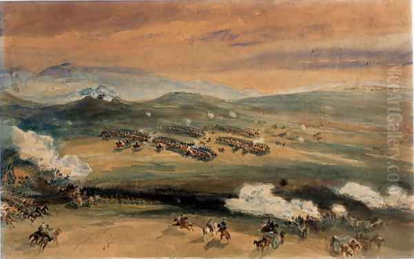 The Charge of the Light Brigade at the Battle of Balaklava, 1854 by William Simpson