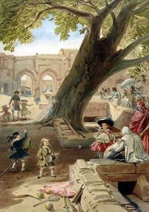 Peepul Tree in the Palace of Delhi, 1863 by William Simpson