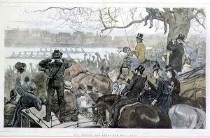 The Oxford and Cambridge Boat Race, 1871 by William Simpson