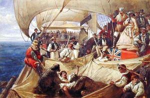 Neptune on Board the Newcastle Crossing the Line, 1859