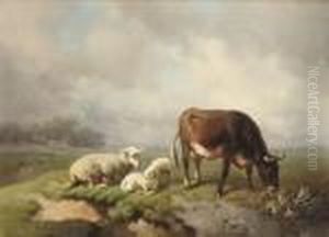 Cattle In A Summer Landscape Cattle In A Summer Landscape
