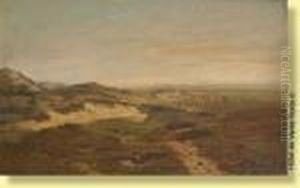 Troupeau De Moutons Dans Un Paysage by Louis Marie Dominique Romain Robbe