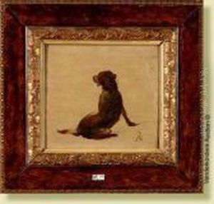Etude De Chien by Louis Marie Dominique Romain Robbe