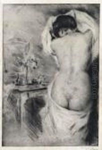 Nu Se Coiffant by Manuel Robbe