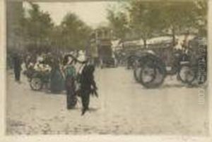 Femmes Dans La Rue by Manuel Robbe