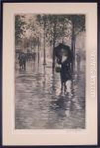 Promenade Sous La Pluie by Manuel Robbe