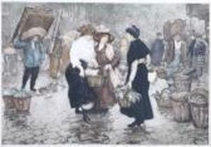 La Causette Au Marche by Manuel Robbe