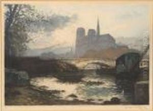 Notre Dame At Twilight by Manuel Robbe