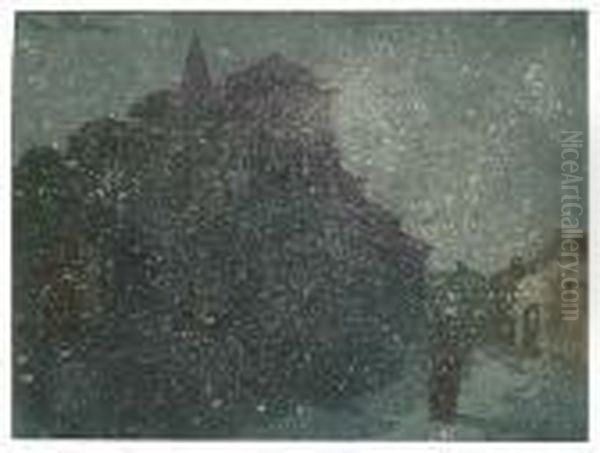 Village Dans La Neige - view 1