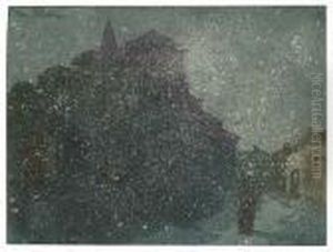 Village Dans La Neige