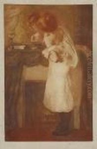Femme Se Maquillant by Manuel Robbe