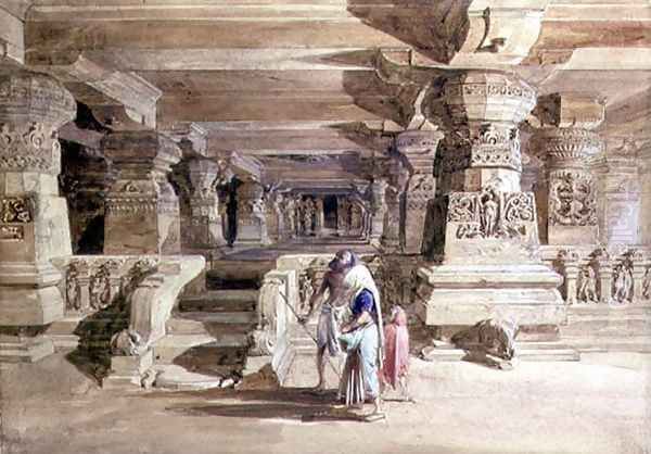 The Lanka Caves, Ellora, 1862 - view 1