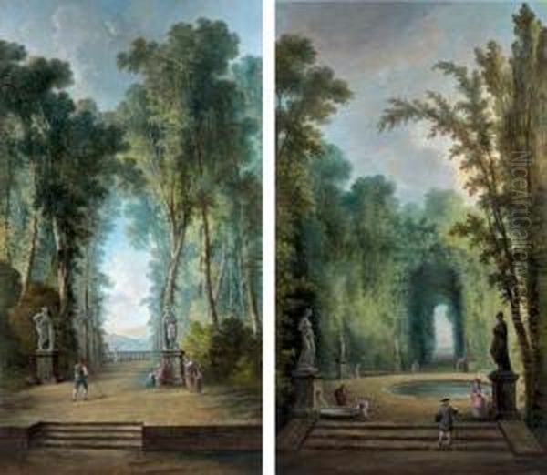 Scenes Galantes Dans Un Parc - view 1