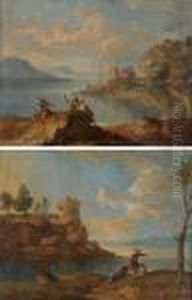 Marina Con Figure, Ruderi E Imbarcazioni by Hubert Robert