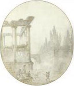 Souvenir Du Temple De La Concorde by Hubert Robert