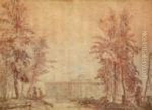 Vue De Palais Au Fond D'un Parc Vue De Palais Au Fond D'un Parc