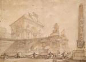 Architekturcapriccio Mit Triumphbogen Architekturcapriccio Mit Triumphbogen