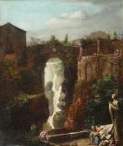 Les
Cascades De Tivoli by Hubert Robert