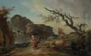 La Cascade by Hubert Robert