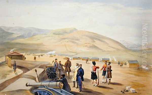 Highland Brigade Camp, plate from The Seat of War in the East, published by Colnaghi and Co., 1856 - view 1