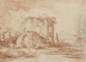 Temple De Venus A Baiea by Hubert Robert