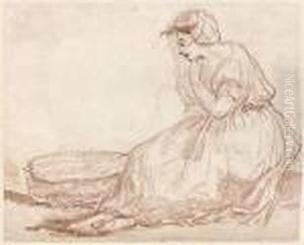 Etude De Femme Assise - view 1