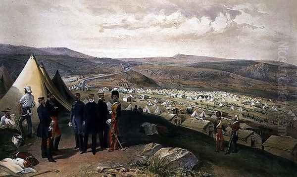 Cavalry Camp, plate from The Seat of War in the East, pub. by Paul and Dominic Colnaghi and Co., 1856 - view 1