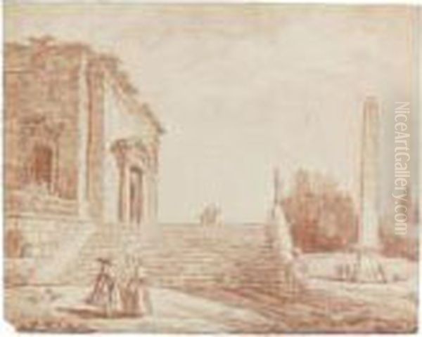 Architectural Fantasy With Obelisk - view 1