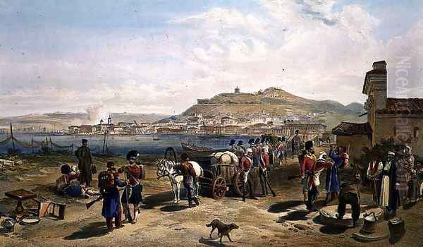Kertch from the North, plate from The Seat of War in the East, pub. by Paul and Dominic Colnaghi and Co., 1856 - view 1