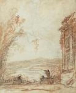 1. La Fontaine A L' Obelisque. 2. La Terasse.