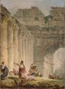 A Capriccio Of A Classical Colonnade A Capriccio Of A Classical Colonnade