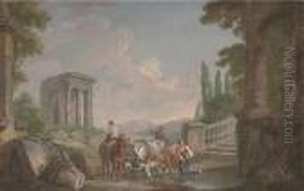 A Landscape With Classical Ruins - view 1