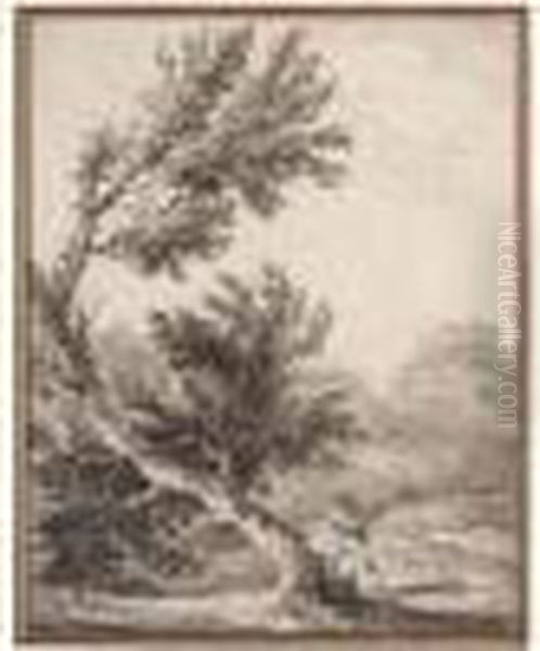 Un Homme Abattant Un Arbre - view 1