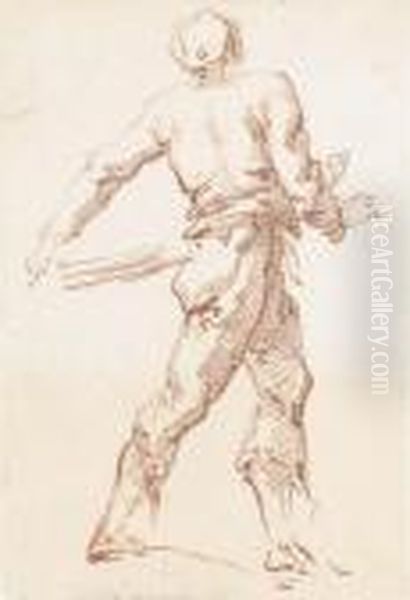 Un Homme Vu De Dos Marchant A Droite - view 1