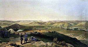 Valley of the Tchernaya, plate from The Seat of War in the East, pub. by Paul and Dominic Colnaghi and Co., 1856