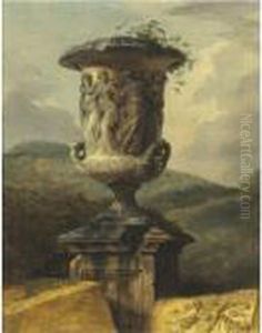 Borghese Urn In A Landscape