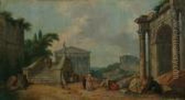 Elegant Figures Amongst Ruins - view 1