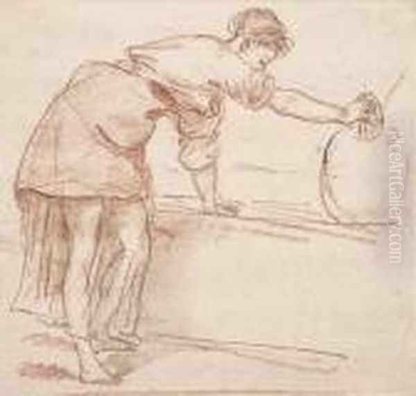 A Woman Filling A Water Jar At A Fountain - view 1