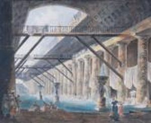 Laundresses At The Roman Baths