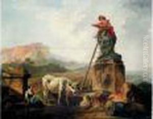 "le Dessinateur". by Hubert Robert