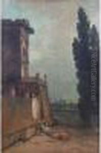 Lavandieres Pres D'une Tour by Hubert Robert