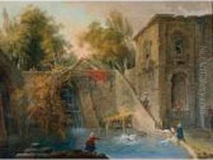 L'arbre Brise by Hubert Robert