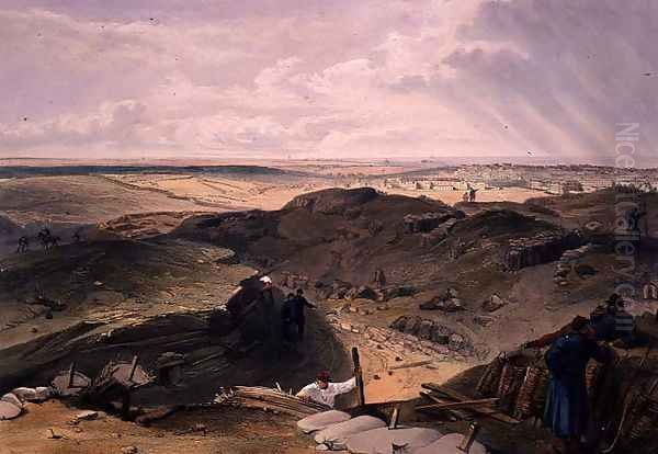 Ditch of the Malakoff, plate from The Seat of War in the East, pub. by Paul and Dominic Colnaghi and Co., 1856 - view 1