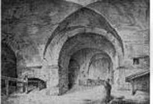 Personnages Dans Des Carceri by Hubert Robert