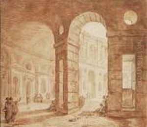 La Cour Du Palais De Caprarola A Viterbe La Cour Du Palais De Caprarola A Viterbe