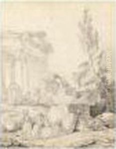 Le Precheur by Hubert Robert